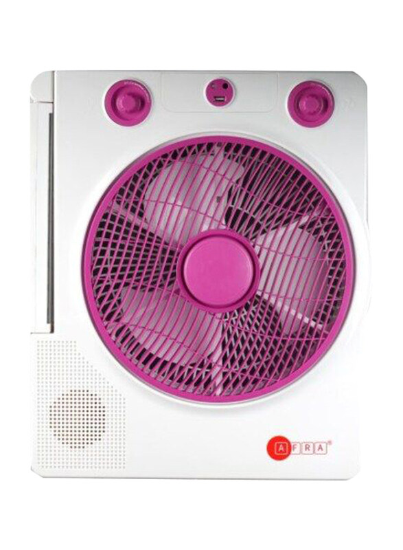 AFRA 220-240V Portable Rechargeable Compact Fan with Adjustable Height, Wide Angle Coverage, LED Light, USB Ports & Solar Charging Jack, AF-3200RECF,
AFRA 220-240V Portable Rechargeable Compact Fan with Adjustable Height, Wide Angle Coverage, LED Light, USB Ports & Solar Charging Jack, AF-3200RECF,