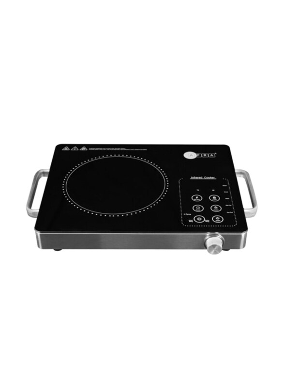 AFRA Single Infrared Cooktop with LED Display, Hot Pot Settings, Child Lock, Crystal Plate, Stainless Steel Body, 2000W, AF-2000ICBK, Black
AFRA Single Infrared Cooktop with LED Display, Hot Pot Settings, Child Lock, Crystal Plate, Stainless Steel Body, 2000W, AF-2000ICBK, Black