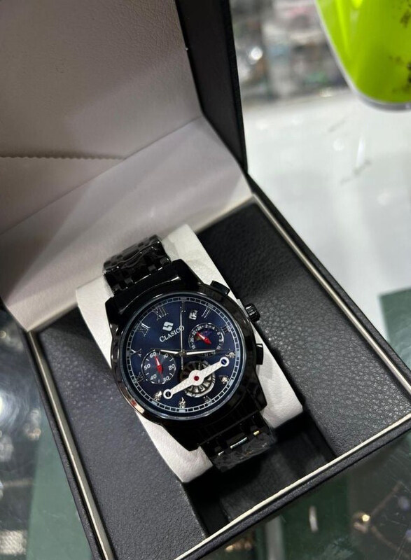 Clasico Analog A wonderful Watch for Men with Stainless Steel Band, Chronograph, Black-Blue
Clasico Analog A wonderful Watch for Men with Stainless Steel Band, Chronograph, Black-Blue