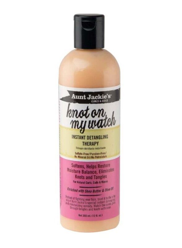 Aunt Jackie's Knot On My Watch Instant Detangling Therapy for All Hair Types, 355ml
Aunt Jackie's Knot On My Watch Instant Detangling Therapy for All Hair Types, 355ml