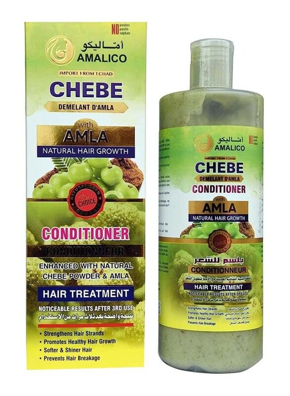Amalico Chebe Powder Natural Hair Conditioner with Amla Oil for Hair Growth, 500ml
Amalico Chebe Powder Natural Hair Conditioner with Amla Oil for Hair Growth, 500ml