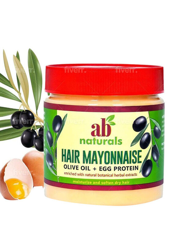 Ab Naturals Hair Mayonnaise Olive Oil Plus Egg Protein Conditioner for All Hair Types, 500ml
Ab Naturals Hair Mayonnaise Olive Oil Plus Egg Protein Conditioner for All Hair Types, 500ml