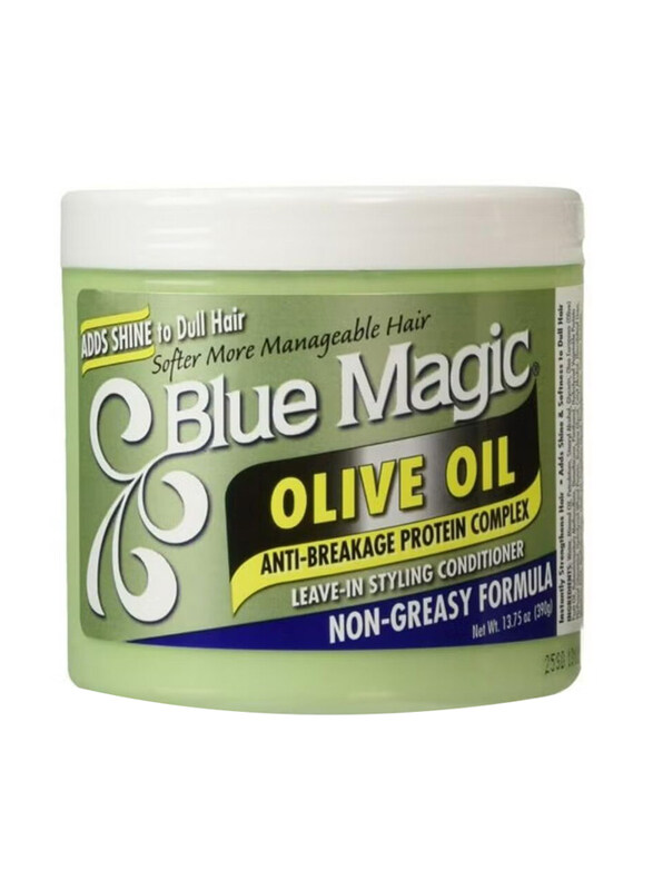 Blue Magic Olive Oil Anti-Breakage Protein Complex Leave-In Styling Conditioner, 390g
Blue Magic Olive Oil Anti-Breakage Protein Complex Leave-In Styling Conditioner, 390g