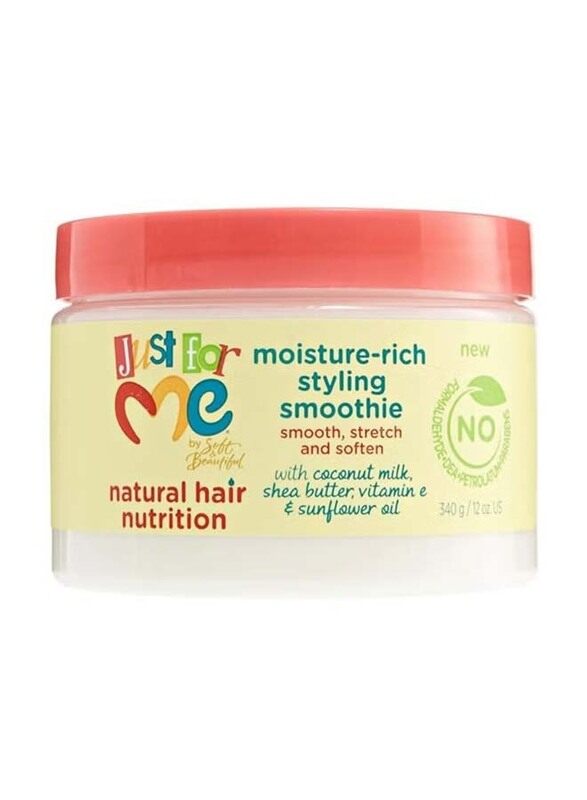 Just for Me Natural Hair Nutrition Moisture-Rich Styling Smoothie for Curly Hair, 340g
Just for Me Natural Hair Nutrition Moisture-Rich Styling Smoothie for Curly Hair, 340g