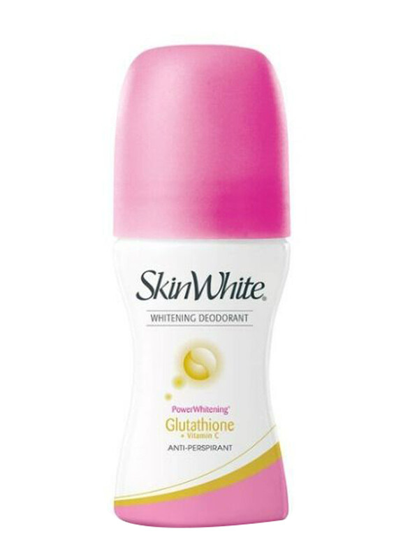 Skin White Deodorant Glutathione + Vitamin C Underarm Whitening Antiperspirant Roll on, 40ml, White/Pink
Skin White Deodorant Glutathione + Vitamin C Underarm Whitening Antiperspirant Roll on, 40ml, White/Pink