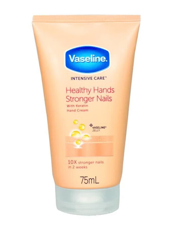 Vaseline Intensive Care Healthy Hands Stronger Nails with Keeratin Hand Cream, 75ml
Vaseline Intensive Care Healthy Hands Stronger Nails with Keeratin Hand Cream, 75ml