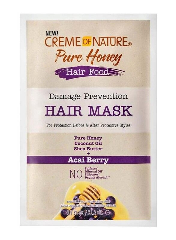 Creme Of Nature Honey and Acai Formula Acai Hair Mask for All Hair Types, 51.8ml
Creme Of Nature Honey and Acai Formula Acai Hair Mask for All Hair Types, 51.8ml