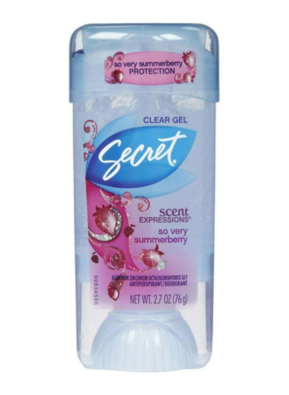 Secret Scent Expressions So Very Summerberry Clear Gel Antiperspirant Deodorant, 76gm, Blue
Secret Scent Expressions So Very Summerberry Clear Gel Antiperspirant Deodorant, 76gm, Blue