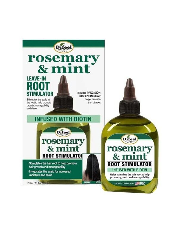 Difeel Rosemary and Mint Root Stimulator with Biotin Hair Growth Scalp Treatment for All Hair Types, 210ml
Difeel Rosemary and Mint Root Stimulator with Biotin Hair Growth Scalp Treatment for All Hair Types, 210ml