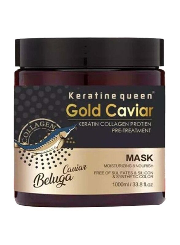 Keratine Queen Gold Caviar Keratin Collagen Protein Pre-Treatment Hair Mask for All Hair Types, 800ml
Keratine Queen Gold Caviar Keratin Collagen Protein Pre-Treatment Hair Mask for All Hair Types, 800ml