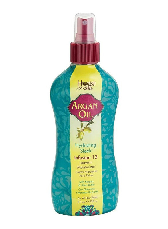 Hawaiian Silky Argan Oil Infusion 12 Leave-In Moisturizer for All Type Hair, 238ml
Hawaiian Silky Argan Oil Infusion 12 Leave-In Moisturizer for All Type Hair, 238ml
