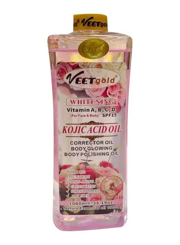 Veet Gold Whitening Vitamin A,B,C,D for Face & Body SPF15 Kojic Acid Oil, 1000ml
Veet Gold Whitening Vitamin A,B,C,D for Face & Body SPF15 Kojic Acid Oil, 1000ml