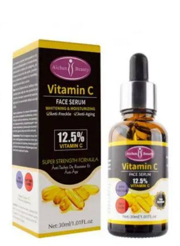 Aichun Beauty Moisturizing Anti Aging Brightening Whitening Natural Vitamin C Face Serum, 30ml
Aichun Beauty Moisturizing Anti Aging Brightening Whitening Natural Vitamin C Face Serum, 30ml