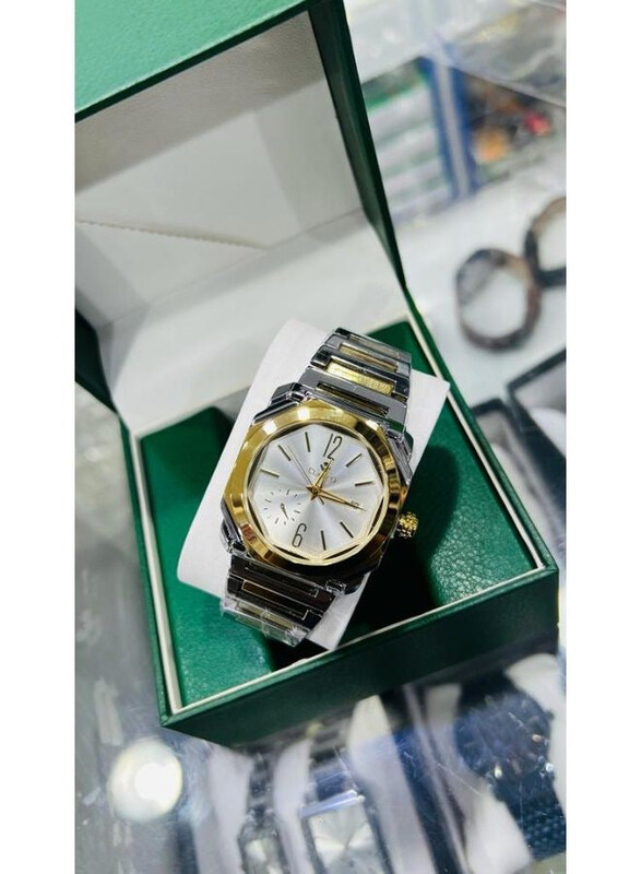 Clasico Analog Great Classic Watch for Men with Stainless Steel Band, Silver/Gold-White
Clasico Analog Great Classic Watch for Men with Stainless Steel Band, Silver/Gold-White