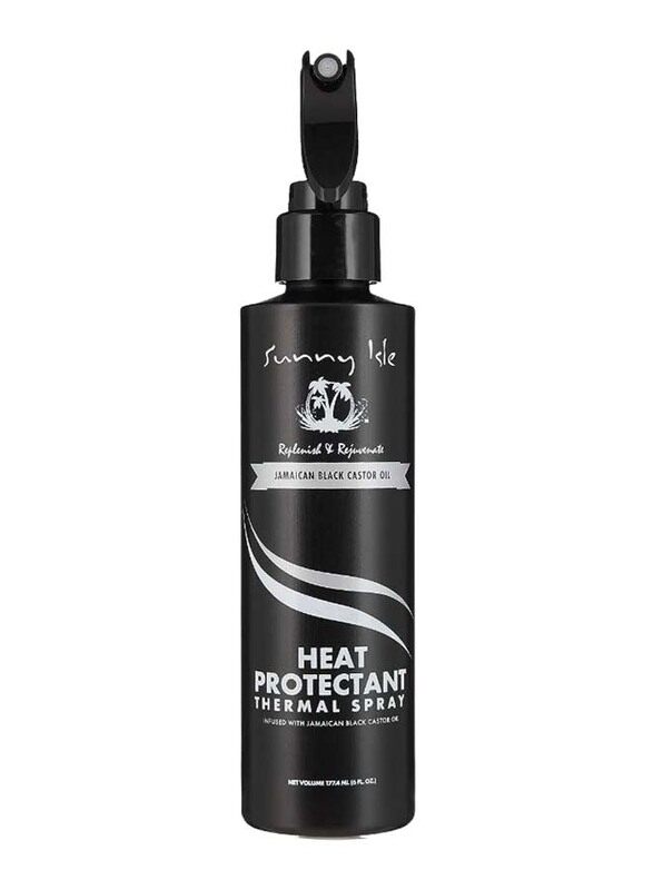 Sunny Isle Jamaican Black Castor Oil Heat Protectant Thermal Spray for All Hair Types, 177.4ml
Sunny Isle Jamaican Black Castor Oil Heat Protectant Thermal Spray for All Hair Types, 177.4ml