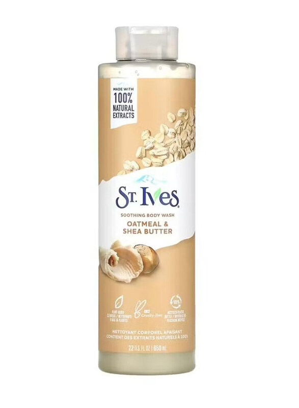 St. Ives Oatmeal and Shea Butter Moisturizing Soothing Body Wash for Sensitive and Dry Skin, 650ml
St. Ives Oatmeal and Shea Butter Moisturizing Soothing Body Wash for Sensitive and Dry Skin, 650ml