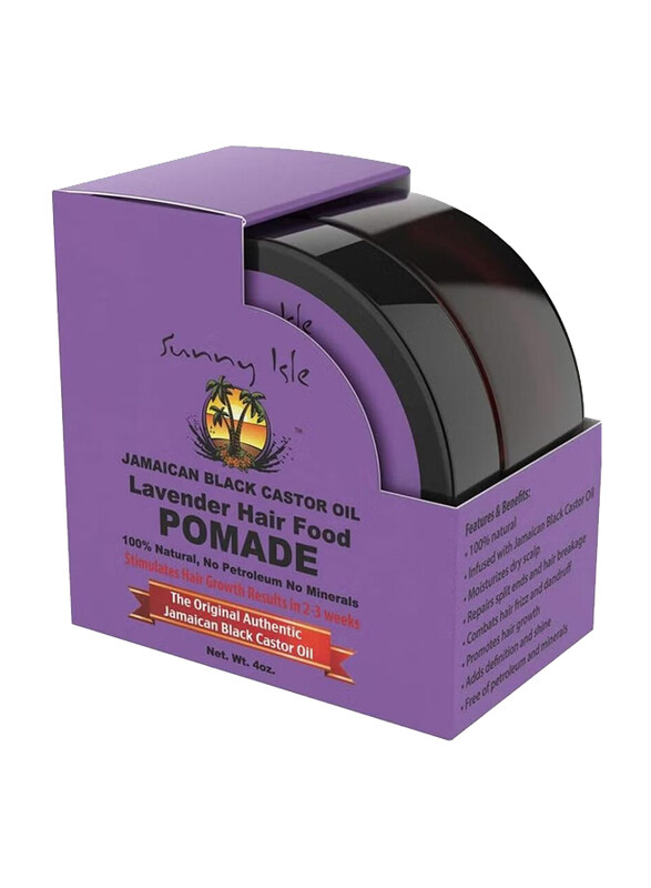 Sunny Isle Jamaican Black Castor Oil Lavender Hair Food Pomade for All Hair Types, 4 oz
Sunny Isle Jamaican Black Castor Oil Lavender Hair Food Pomade for All Hair Types, 4 oz