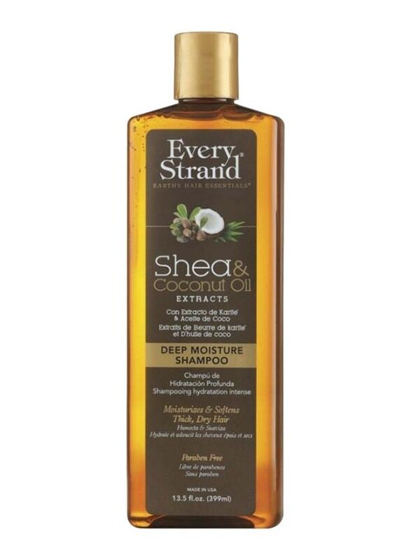 Every Strand Shea and Coconut Oil Deep Moisture Shampoo for All Hair Types, 399ml
Every Strand Shea and Coconut Oil Deep Moisture Shampoo for All Hair Types, 399ml