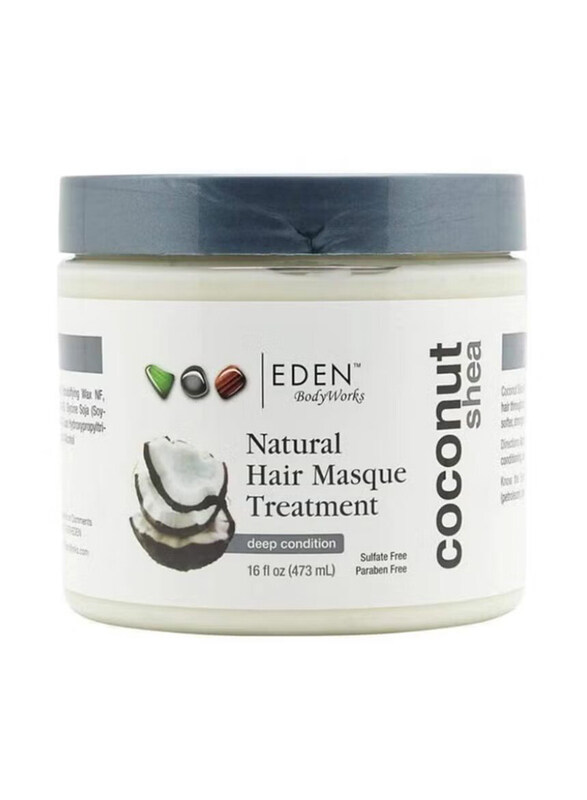 Eden Bodyworks Coconut Shea Butter Hair Masque Treatment for All Hair Types, 473ml
Eden Bodyworks Coconut Shea Butter Hair Masque Treatment for All Hair Types, 473ml