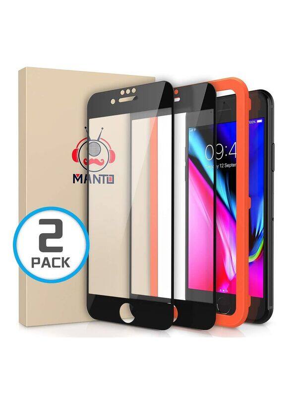 Unspecified Manto Apple iPhone 8 Plus/7 Plus/6s Plus/6 Plus 5.5-inch Full Coverage Tempered Glass Screen Protector Edge To Edge Protection, 2 Pieces, Black
Unspecified Manto Apple iPhone 8 Plus/7 Plus/6s Plus/6 Plus 5.5-inch Full Coverage Tempered Glass Screen Protector Edge To Edge Protection, 2 Pieces, Black