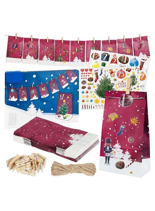 Generic Decorative Bags & Numbers Stickers DIY for Crafts Advent Calendar Fill Yourself, 24 Pieces, Multicolour
Generic Decorative Bags & Numbers Stickers DIY for Crafts Advent Calendar Fill Yourself, 24 Pieces, Multicolour