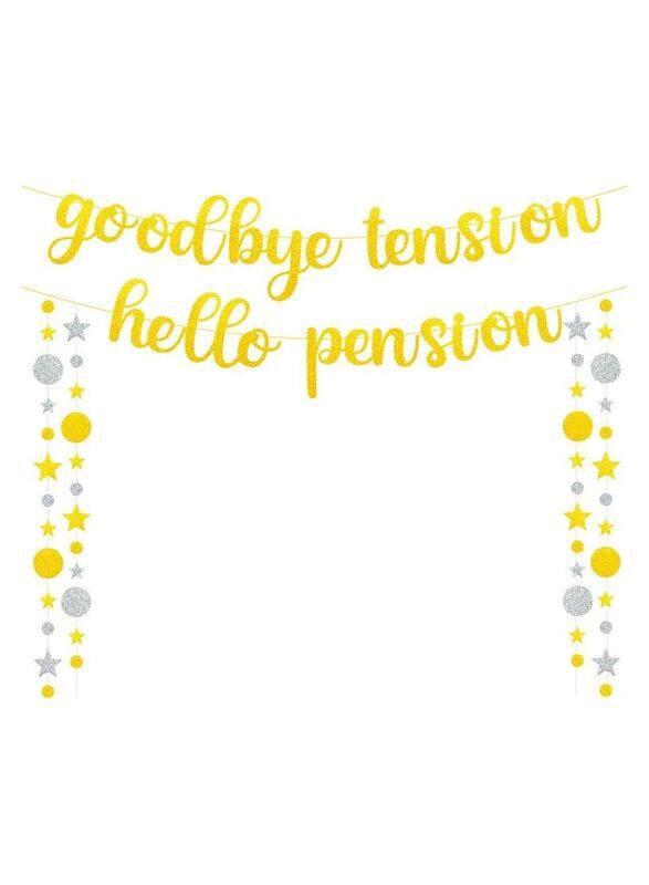 Generic Retirement Party Decorations Dots Garland Banner for Farewell Retirement, Gold
Generic Retirement Party Decorations Dots Garland Banner for Farewell Retirement, Gold