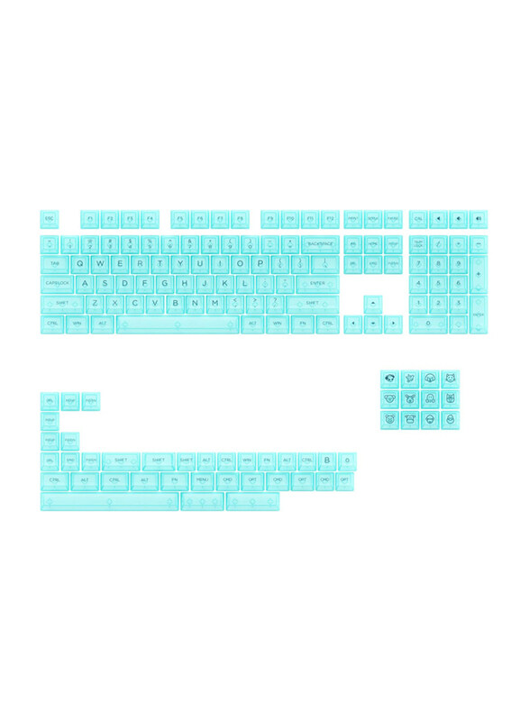 N/a Akko Clear Translucent 155-Key ASA Profile Polycarbonate with Printed Characters with Mac Modifiers Keycaps for Keyboard, Mint
N/a Akko Clear Translucent 155-Key ASA Profile Polycarbonate with Printed Characters with Mac Modifiers Keycaps for Keyboard, Mint