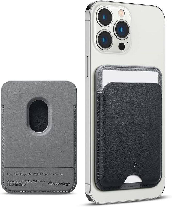 Caseology Apple iPhone 13/12 Nano Pop Vegan Leather Sleeve Designed Wallet Magnetic Card Holder, Black Sesame
Caseology Apple iPhone 13/12 Nano Pop Vegan Leather Sleeve Designed Wallet Magnetic Card Holder, Black Sesame