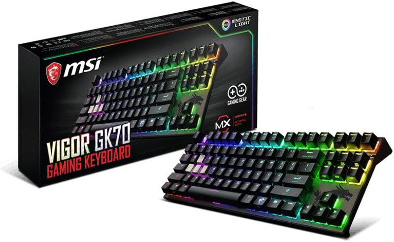Generic MSI Vigor Cherry MX RGB Dedicated Hotkeys Mechanical Gaming Keyboard, VIGOR GK70 CR US, Black
Generic MSI Vigor Cherry MX RGB Dedicated Hotkeys Mechanical Gaming Keyboard, VIGOR GK70 CR US, Black