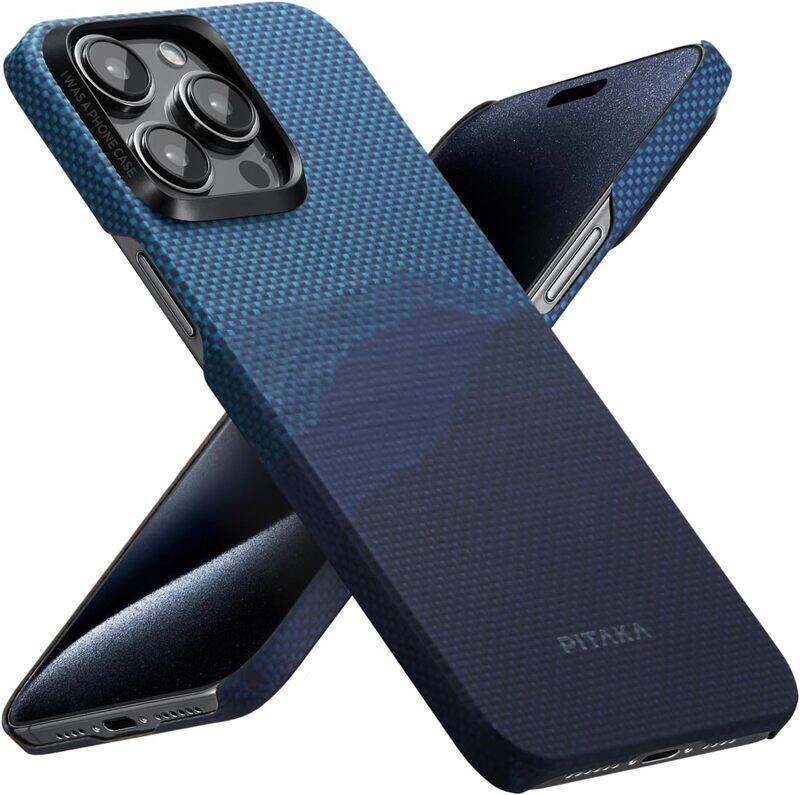 Pitaka Apple iPhone 15 Pro Max 6.7-inch Starpeak MagEZ Slim & Light 1500D Aramid Fiber Made Magnetic Mobile Phone Case Cover with Case-Less Touch Feel
Pitaka Apple iPhone 15 Pro Max 6.7-inch Starpeak MagEZ Slim & Light 1500D Aramid Fiber Made Magnetic Mobile Phone Case Cover with Case-Less Touch Feel