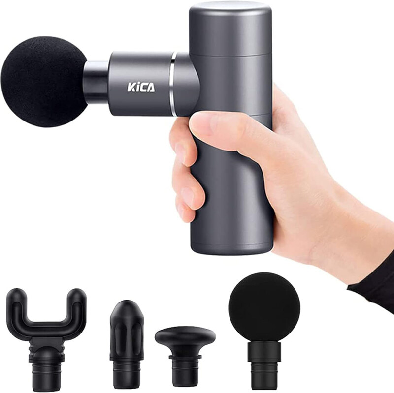 Kica Portable Electric Mini Massager Gun up to 3800 RPM with Powerful and Quiet for Deep Tissue Muscle Treatment Relaxation, KICA-K1, One Size
Kica Portable Electric Mini Massager Gun up to 3800 RPM with Powerful and Quiet for Deep Tissue Muscle Treatment Relaxation, KICA-K1, One Size