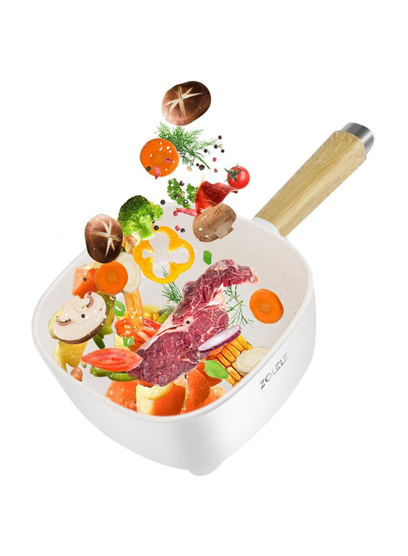 Zolele 3L Electric Cooking Pot Multifunctional Hot 3L Large Capacity Non Stick Coating Frying Pan, 1000W, White
Zolele 3L Electric Cooking Pot Multifunctional Hot 3L Large Capacity Non Stick Coating Frying Pan, 1000W, White