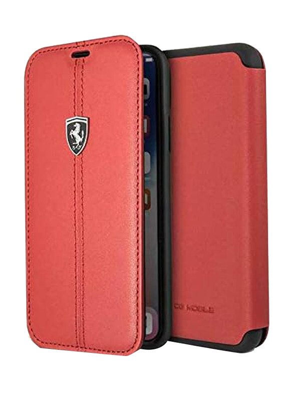Ferrari Apple iPhone X/Xs Heritage Book Type Mobile Phone Case Cover with Vertical Contrasted Stripe, Red
Ferrari Apple iPhone X/Xs Heritage Book Type Mobile Phone Case Cover with Vertical Contrasted Stripe, Red