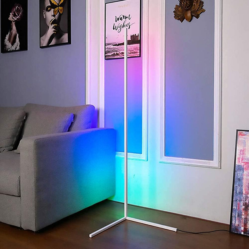 Tboyuan Smart LED Corner Floor Lamp with Remote Control, Dimmable Stand & Nordic Minimalist, Multicolour
Tboyuan Smart LED Corner Floor Lamp with Remote Control, Dimmable Stand & Nordic Minimalist, Multicolour
