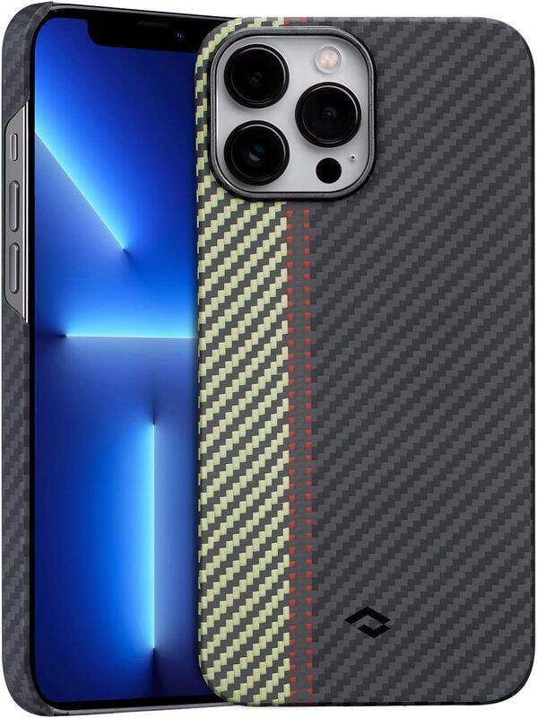 Pitaka Apple iPhone 13 Pro Max Fusion Weaving MagEZ MagSafe Magnetic Aramid Fibre Slim Fit and Lightweight Mobile Phone Case Cover with 3D Grip Touch,
Pitaka Apple iPhone 13 Pro Max Fusion Weaving MagEZ MagSafe Magnetic Aramid Fibre Slim Fit and Lightweight Mobile Phone Case Cover with 3D Grip Touch,