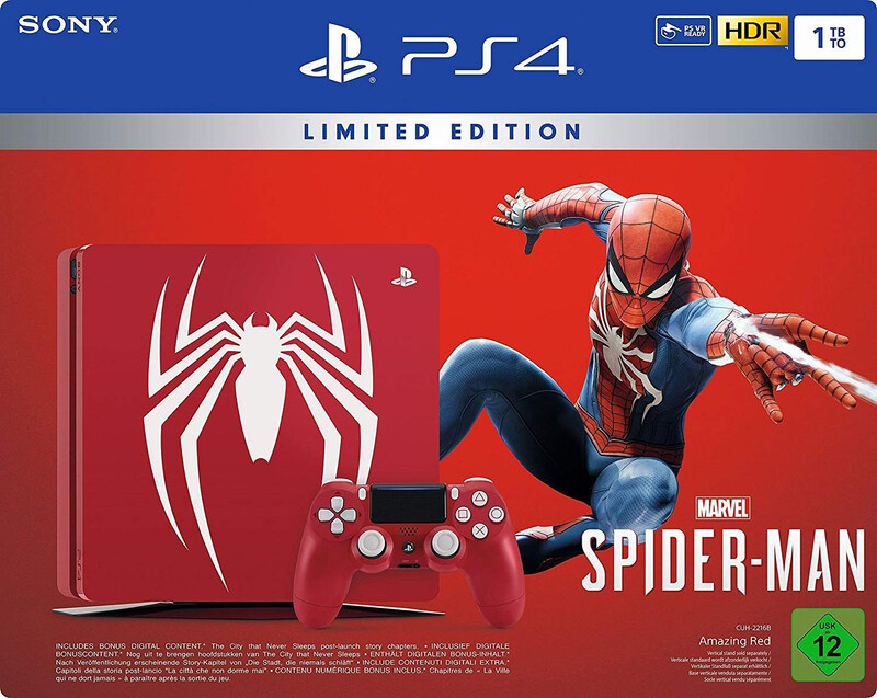 Sony PlayStation 4 Slim Console with Limited Edition Marvel's Spider-Man, 1TB, Red
Sony PlayStation 4 Slim Console with Limited Edition Marvel's Spider-Man, 1TB, Red