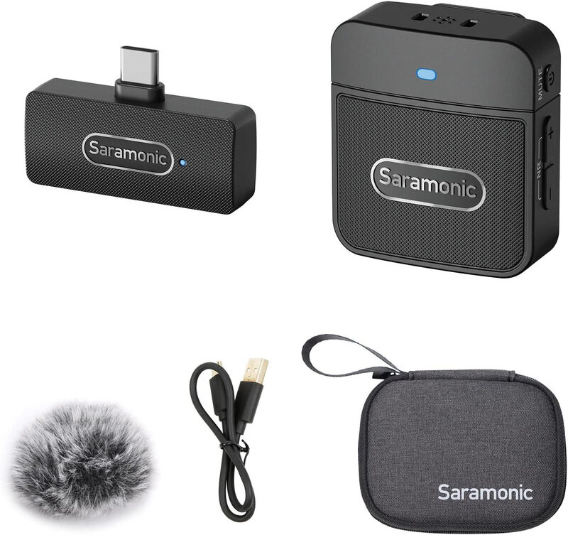 Saramonic Blink100 Universal Portable B5 Wireless Clip Microphone with Transmitter & Receiver, Black
Saramonic Blink100 Universal Portable B5 Wireless Clip Microphone with Transmitter & Receiver, Black