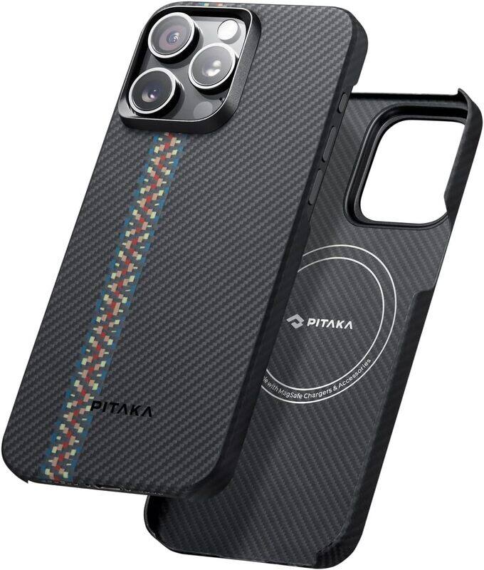 Pitaka Apple iPhone 15 Pro 6.1-inch MagEZ Slim & Light 600D Aramid Fiber Made Magnetic Mobile Phone Case Cover with Case-Less Touch Feeling, Rhapsody
Pitaka Apple iPhone 15 Pro 6.1-inch MagEZ Slim & Light 600D Aramid Fiber Made Magnetic Mobile Phone Case Cover with Case-Less Touch Feeling, Rhapsody