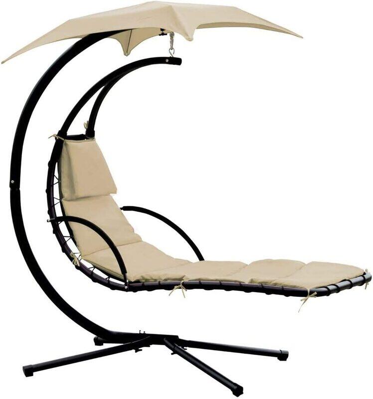 Ex Yulan Hanging Chaise Sun Lounger Chair, 265 LBS Capacity, JHA-S100-100, Beige
Ex Yulan Hanging Chaise Sun Lounger Chair, 265 LBS Capacity, JHA-S100-100, Beige
