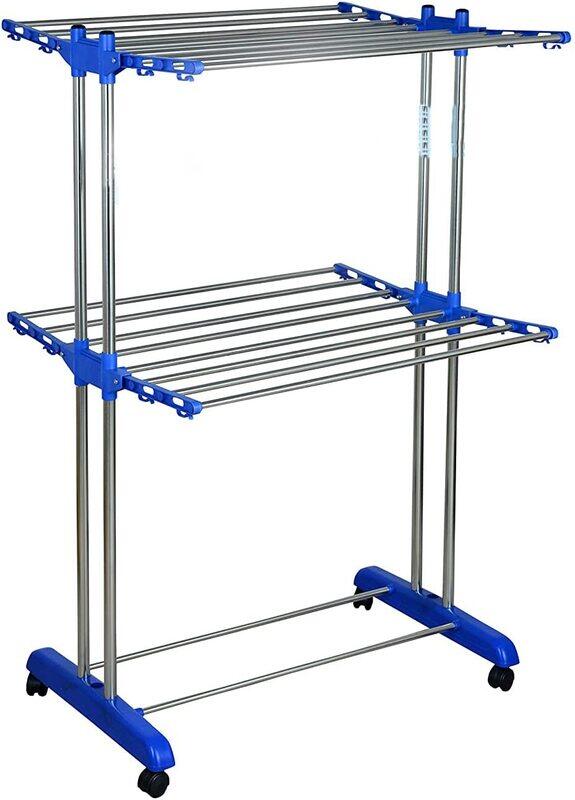Selecto Besto Rust-Free Stainless Steel Double Layer Foldable Cloth Drying Stand, Multicolour
Selecto Besto Rust-Free Stainless Steel Double Layer Foldable Cloth Drying Stand, Multicolour