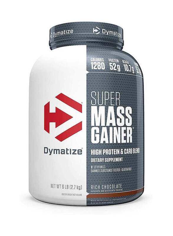 Dymatize Super Mass Gainer High Protein & Carb Blend, 2.7 Kg, Rich Chocolate
Dymatize Super Mass Gainer High Protein & Carb Blend, 2.7 Kg, Rich Chocolate