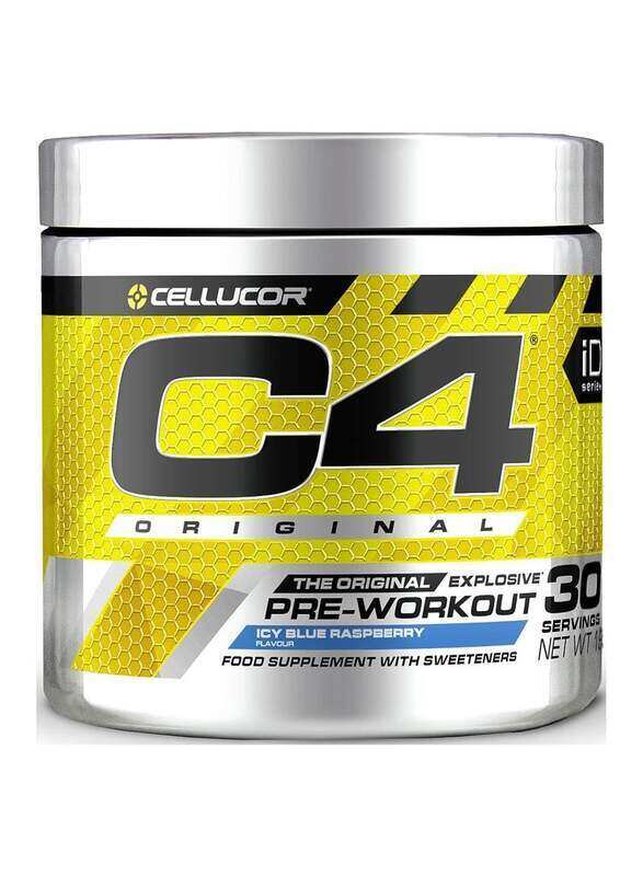 Cellucor C4 Original Explosive Beta Alanine Sports Nutrition Bulk Pre-Workout Powder, 30 Servings, Icy Blue Razz
Cellucor C4 Original Explosive Beta Alanine Sports Nutrition Bulk Pre-Workout Powder, 30 Servings, Icy Blue Razz