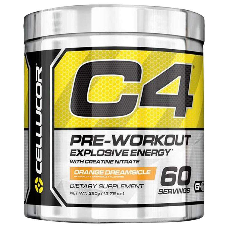 Cellucor C4 Pre-Workout Extract Explosive Energy with Creatine Nitrate Dietary Supplement, 390gm, Orange Dreamsicle
Cellucor C4 Pre-Workout Extract Explosive Energy with Creatine Nitrate Dietary Supplement, 390gm, Orange Dreamsicle