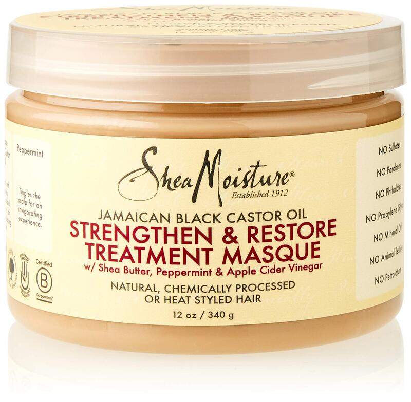 Shea Moisture Jamaican Black Castor Oil Strengthen & Restore Treatment Masque for All Hair Types, 326gm
Shea Moisture Jamaican Black Castor Oil Strengthen & Restore Treatment Masque for All Hair Types, 326gm