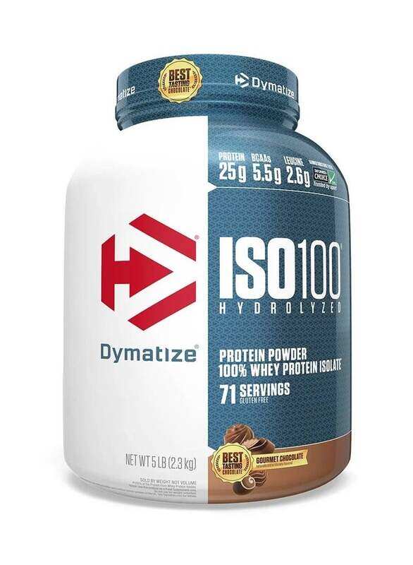 Dymatize ISO 100 Hydrolized 100% Whey Protein Powder, 2.3 Kg, Gourmet Chocolate
Dymatize ISO 100 Hydrolized 100% Whey Protein Powder, 2.3 Kg, Gourmet Chocolate