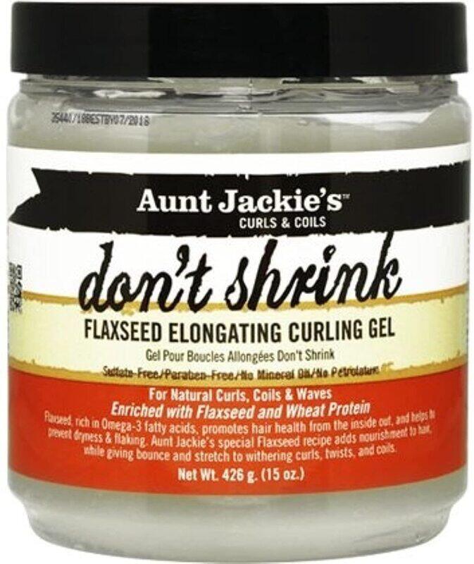 Aunt Jackie's Don'T Shrink Flaxseed Elongating Curling Gel, Pack of 5, 15 Oz
Aunt Jackie's Don'T Shrink Flaxseed Elongating Curling Gel, Pack of 5, 15 Oz