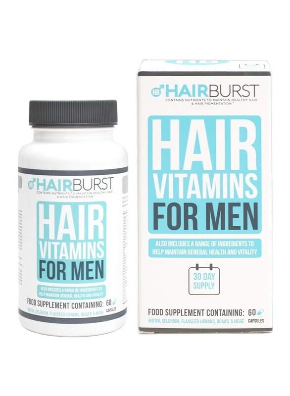 Hair Burst Men Helps To Prevents Hair Loss Vitamins and Minerals Including Biotin, 60 Capsules
Hair Burst Men Helps To Prevents Hair Loss Vitamins and Minerals Including Biotin, 60 Capsules