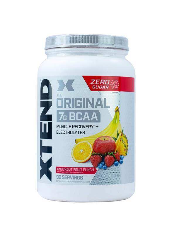 Xtend The Original 7g BCAA Muscle Recovery & Electrolytes Supplement, 90 Servings, Knockout Fruit Punch
Xtend The Original 7g BCAA Muscle Recovery & Electrolytes Supplement, 90 Servings, Knockout Fruit Punch