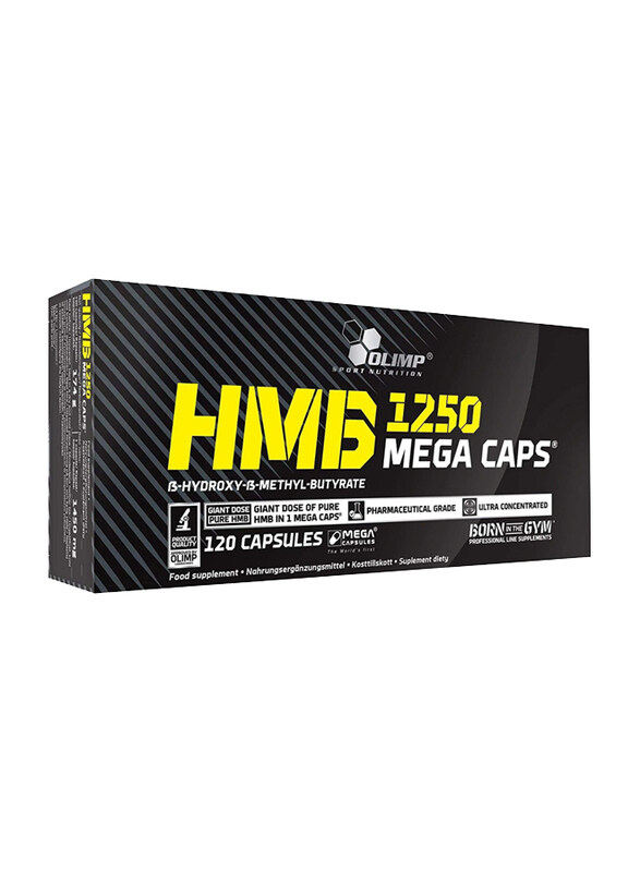 Olimp Sport Nutrition HMB 1250 Mega Caps, 120 Capsules, Unflavored
Olimp Sport Nutrition HMB 1250 Mega Caps, 120 Capsules, Unflavored