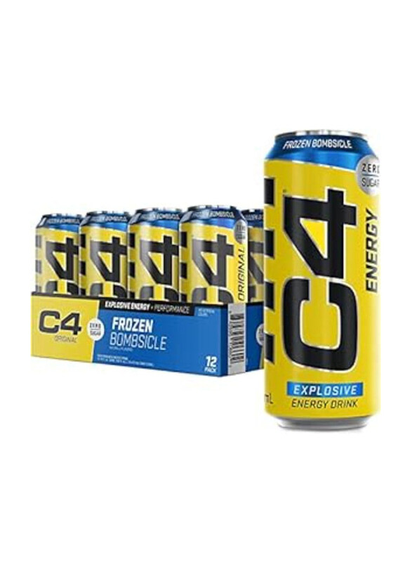 Cellucor C4 Carbonated Sugar Free Pre Workout Performance Explosive Energy Drink with no Artificial Colors or Dyes, 12 Pieces x 500ml, Frozen Bombsicl
Cellucor C4 Carbonated Sugar Free Pre Workout Performance Explosive Energy Drink with no Artificial Colors or Dyes, 12 Pieces x 500ml, Frozen Bombsicl